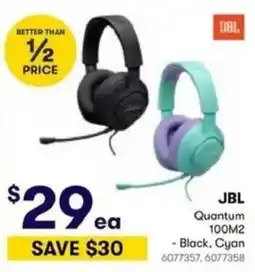 BIG W JBL Quantum 100M2 offer