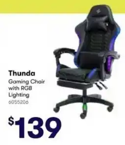 BIG W Thunda Gaming Chair with RGB Lighting offer
