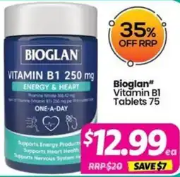 Your Discount Chemist Bioglan Vitamin B1 Tablets offer