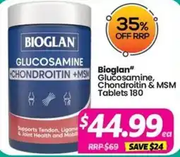 Your Discount Chemist Bioglan Glucosamine, Chondroitin & MSM Tablets offer