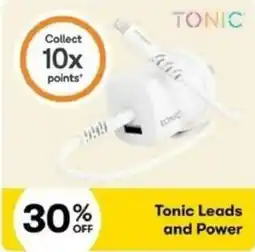 BIG W Tonic Leads and Power offer