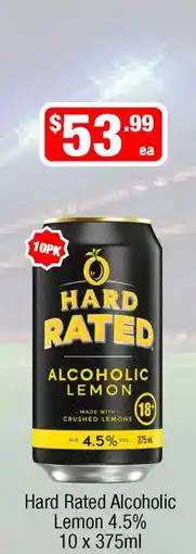 Liquor Stax Hard Rated Alcoholic Lemon offer