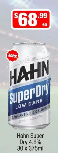 Liquor Stax Hahn Super Dry offer