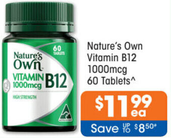 Good Price Pharmacy Nature's Own Vitamin B12 1000mcg offer