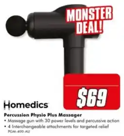 The Good Guys Homedics Percussion Physio Plus Massager offer