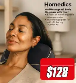 The Good Guys Homedics ModMassage All Body Massager with Heat offer