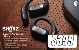 The Good Guys Shokz OpenFit Pro Earbuds - Black offer