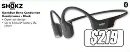 The Good Guys Shokz OpenRun Bone Conduction Headphones - Black offer