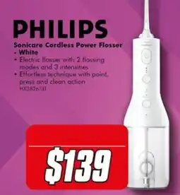 The Good Guys Philips Sonicare Cordless Power Flosser - White offer