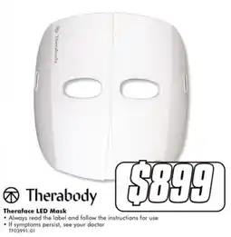 The Good Guys Therabody Therface LED Mask offer