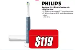 The Good Guys Philips Sonicare 4100 Electric Toothbrush - Marine Blue offer