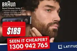 The Good Guys Braun Beard Trimmer Series 7 offer