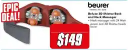The Good Guys beurer Deluxe 3D Shiatsu Back and Neck Massager offer