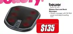 The Good Guys beurer Shiatsu Foot and Back Massager offer