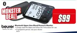 The Good Guys Beurer Bluetooth Upper Arm Blood Pressure Monitor offer