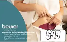 The Good Guys beurer Menstrual Relax TENS and Heat Pad offer