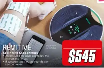 Revitive Coach with Knee Therapy