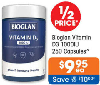 Good Price Pharmacy Bioglan Vitamin D3 1000IU offer