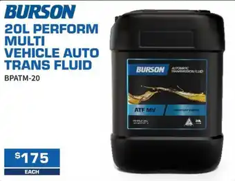 Burson 20L Perform Multi Vehicle Auto Trans Fluid