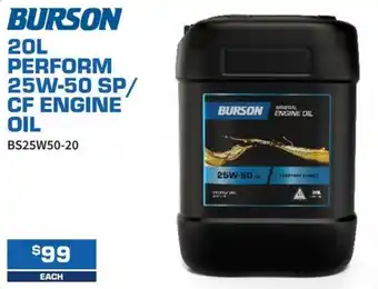 Burson Perform 25W-50 SP/CF Engine Oil