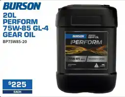 Burson Auto Parts Burson Perform 75W-85 GL-4 Gear Oil offer