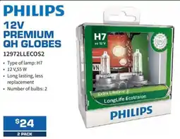 Burson Auto Parts Philips 12V Premium QH Globes offer
