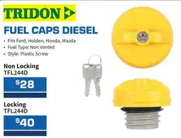 Burson Auto Parts Tridon fuel caps diesel offer