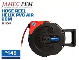 Burson Auto Parts Jamec Pem Hose Reel Helix Pvc Air 20m offer