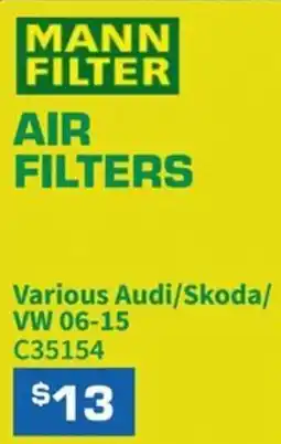 Burson Auto Parts Mann Filter Air Filters offer