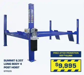 Summit 6.35T Long Body 4 Post Hoist