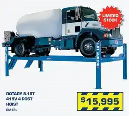 Burson Auto Parts Rotary 8.16T 415V 4 Post Hoist offer