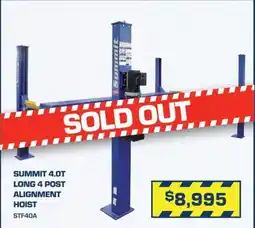 Burson Auto Parts Summit 4.0T Long 4 Post Alignment Hoist offer