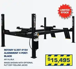 Burson Auto Parts Rotary 6.35T 415V Alignment 4 Post-Black offer