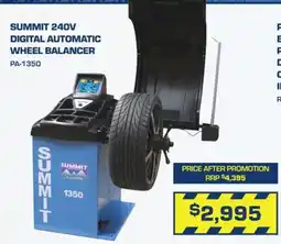 Burson Auto Parts Summit 240V Digital Automatic Wheel Balancer offer