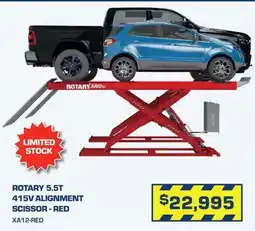 Burson Auto Parts Rotary 5.5T 415V Alignment Scissor - Red offer
