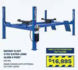 Burson Auto Parts Rotary 6.35T 415V Extra Long Align 4 Post offer