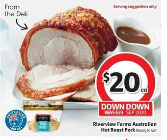 Coles Riverview Farms Australian Hot Roast Pork offer