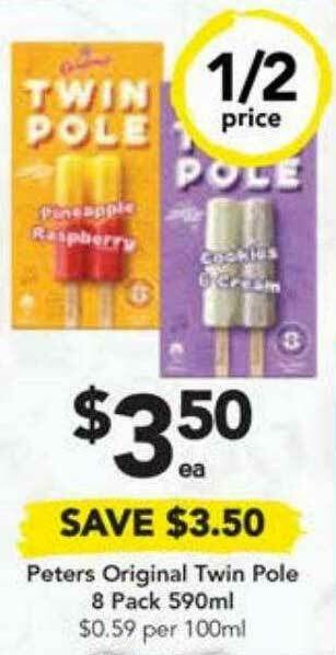 Drakes Peters Original Twin Pole 8 Pack 590ml offer