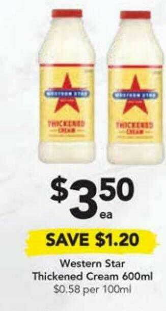 Drakes Western Star Thickened Cream 600ml offer