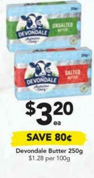 Drakes Devondale Butter 250g offer