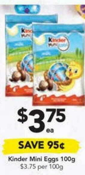 Drakes Kinder Mini Eggs 100g offer