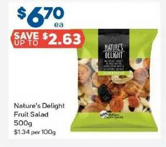 Foodland Nature's Delight Fruit Salad 500g offer