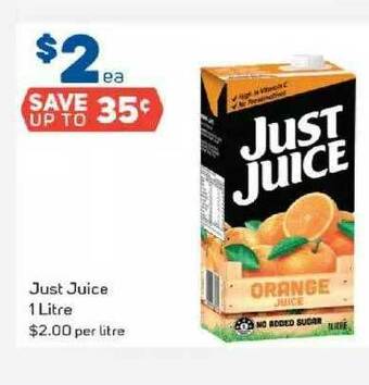 Foodland Just Juice 1 Litre offer