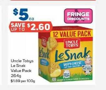 Uncle Tobys Le Snak Value Pack 264g