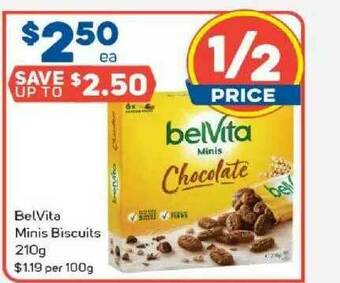 Foodland Belvita Minis Biscuits 210g offer