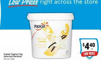IGA Yoplait Yoghurt offer