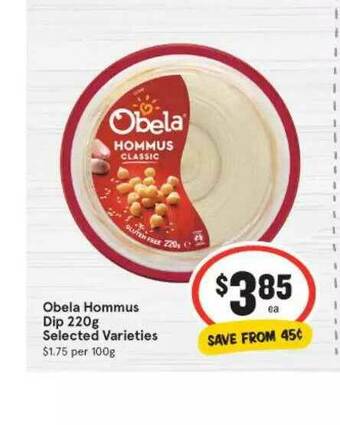 IGA Obela Hommus Dip offer