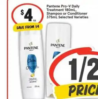 IGA Pantene Pro V Daily Treatment Shampoo Or Conditioner offer