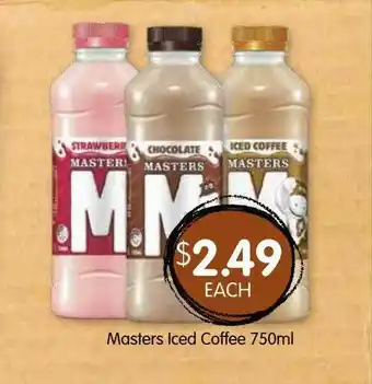 Spudshed Masters Iced Coffee 750ml offer