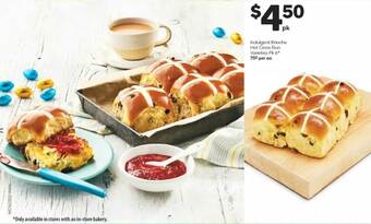 Woolworths Indulgent Brioche Hot Cross Bun offer